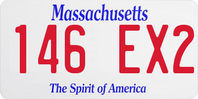MA license plate 146EX2