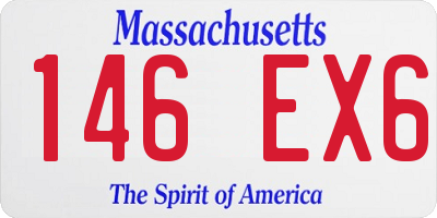 MA license plate 146EX6