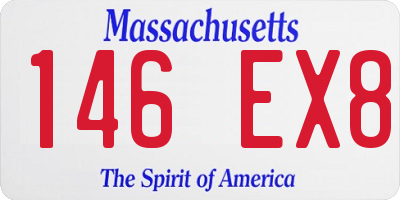 MA license plate 146EX8