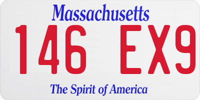 MA license plate 146EX9