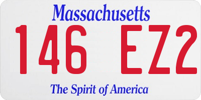 MA license plate 146EZ2