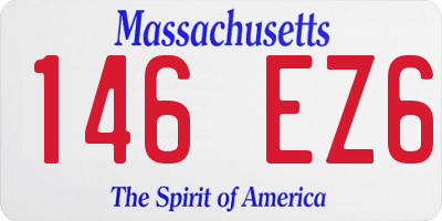 MA license plate 146EZ6
