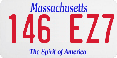 MA license plate 146EZ7