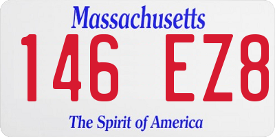 MA license plate 146EZ8