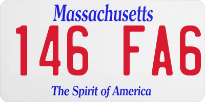 MA license plate 146FA6