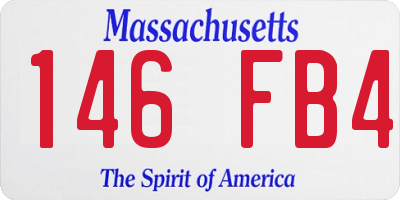 MA license plate 146FB4