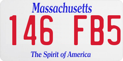 MA license plate 146FB5