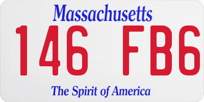 MA license plate 146FB6