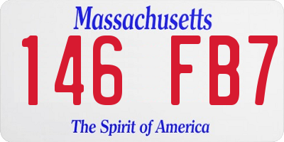 MA license plate 146FB7
