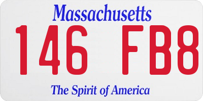 MA license plate 146FB8