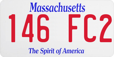 MA license plate 146FC2
