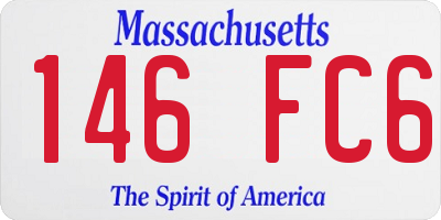 MA license plate 146FC6