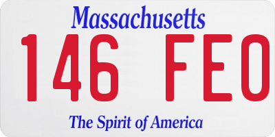 MA license plate 146FE0