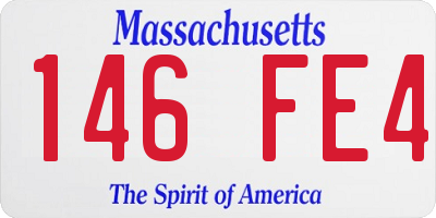MA license plate 146FE4