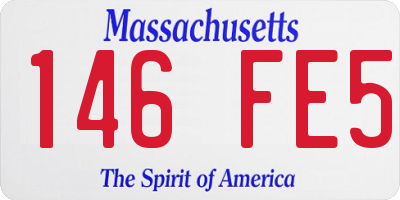 MA license plate 146FE5