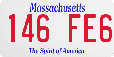 MA license plate 146FE6