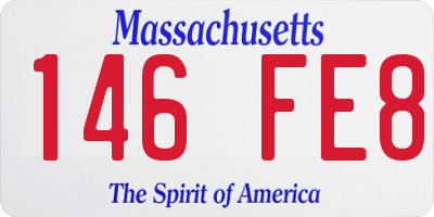 MA license plate 146FE8