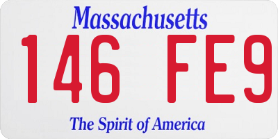 MA license plate 146FE9