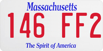 MA license plate 146FF2
