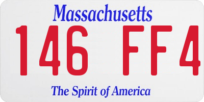 MA license plate 146FF4