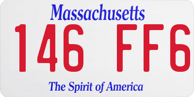 MA license plate 146FF6