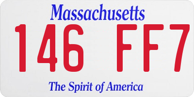 MA license plate 146FF7