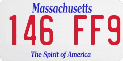 MA license plate 146FF9