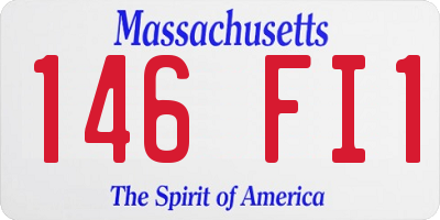 MA license plate 146FI1