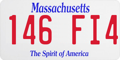 MA license plate 146FI4
