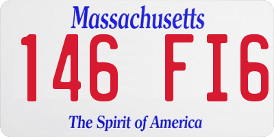 MA license plate 146FI6