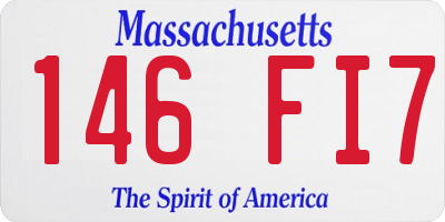 MA license plate 146FI7