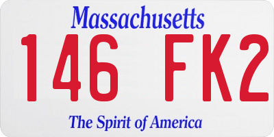 MA license plate 146FK2
