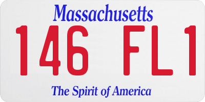 MA license plate 146FL1