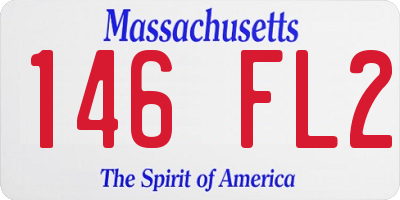 MA license plate 146FL2