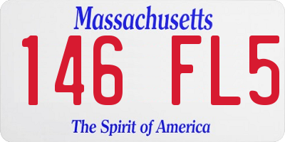 MA license plate 146FL5