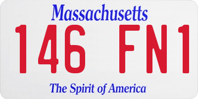 MA license plate 146FN1