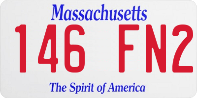 MA license plate 146FN2