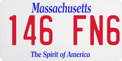 MA license plate 146FN6