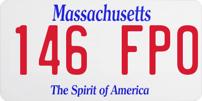 MA license plate 146FP0