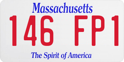 MA license plate 146FP1