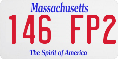 MA license plate 146FP2