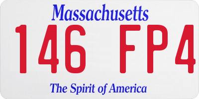 MA license plate 146FP4