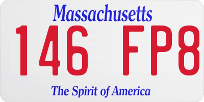 MA license plate 146FP8
