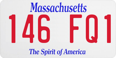 MA license plate 146FQ1