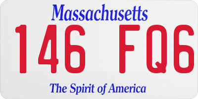 MA license plate 146FQ6