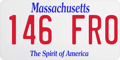 MA license plate 146FR0