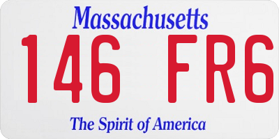 MA license plate 146FR6