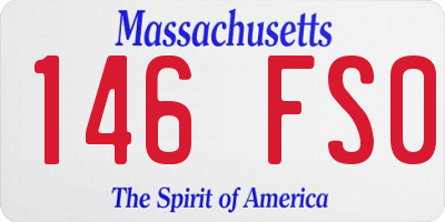 MA license plate 146FS0