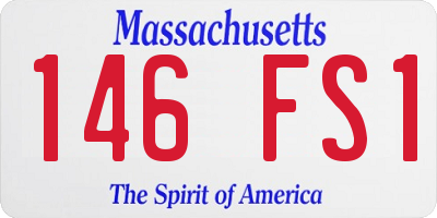 MA license plate 146FS1