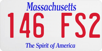 MA license plate 146FS2